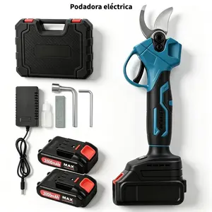 Wireless Electric Pruner, Battery Powered Garden Shears, Ergonomic Handle Safety Lock, Easy Cut Thick Branches, Ideal For Home Gardening & Farm Use