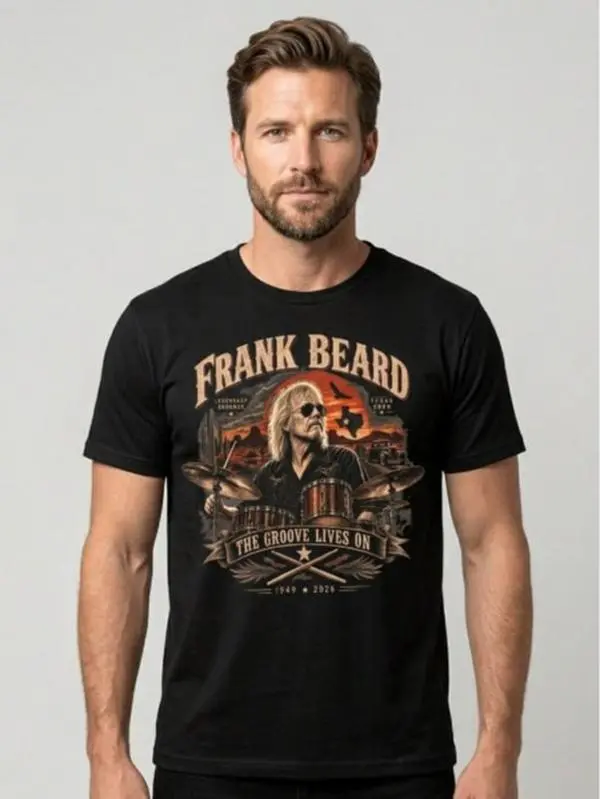 Vintage Drummer Tribute T Shirt, Texas Rock Music Memorial Tee, Classic Rock Fan Shirt, Comfort Colors 1717