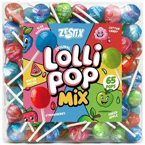 Original Lollipops Mix – 65 Count Bulk Candy Pack – Assorted Fruity Flavors, Individually Wrapped – Perfect for Parties, Birthdays, Parades & Kids Events