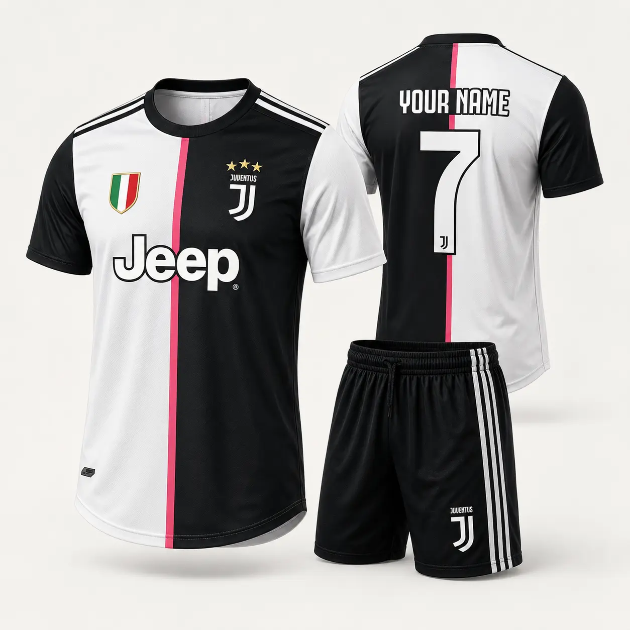 Matchday Vibe Personalized Soccer Jersey Set, Custom Name Number Sports Uniform with Matching Shorts siuuuu