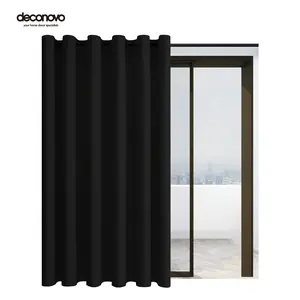 Deconovo 1 panel blackout curtain (Extra Wide) - Drapes Panels for Glass Sliding Door, Living Room, Bedroom, Home Theater or Home Office