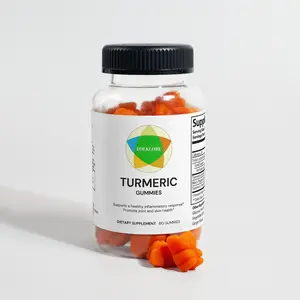 Turmeric Gummies | Curcumin Antioxidant, Supports Inflammation, Joints, & Brain Health | Turmeric & Ginger Flavor | USA Made | 60 Gummies | Gluten-Free, Vegan Friendly