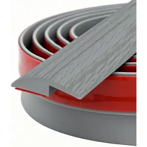 Self-Adhesive Carpet Floor Transition Strip, Carpet to Tile Transition Edging Trim, Suitable for Door Threshold/Wood Floor, Cover Height Within 5mm, Gray (10Ft)