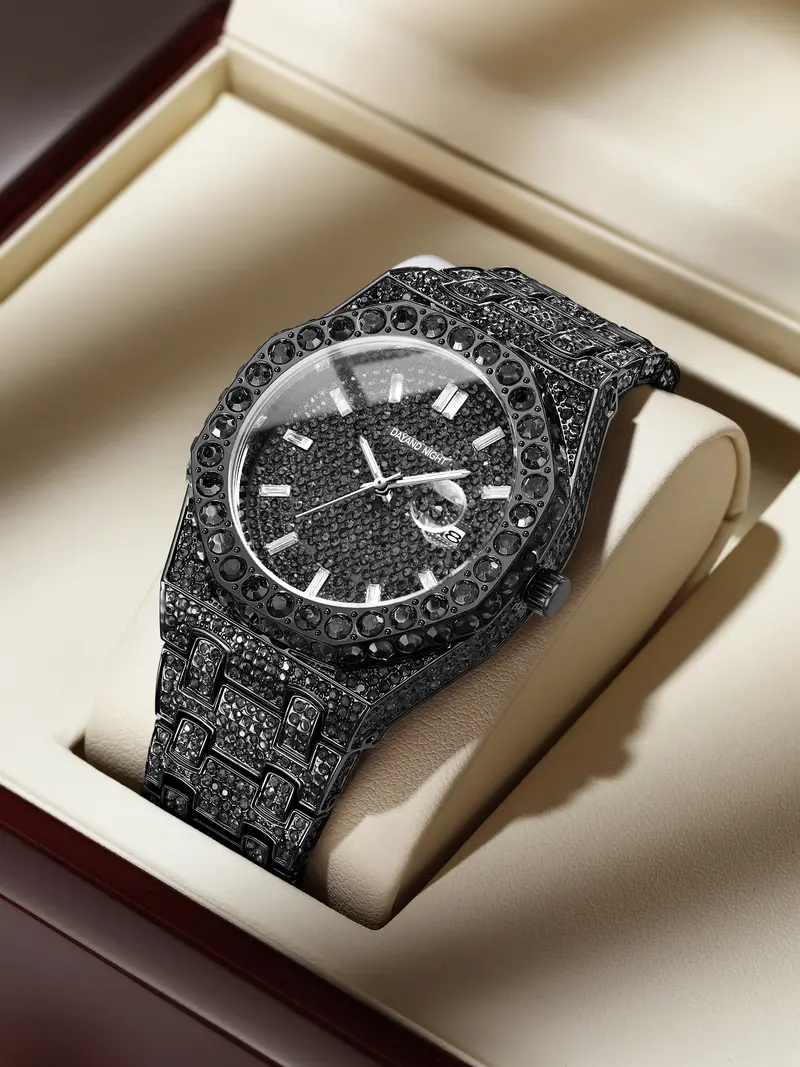 Dayand Night 2025 New Luxury Iced-Out Moissanite Full Diamond