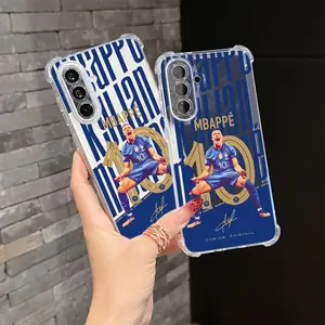 No. 10 Football-Mbappe Phone Case Suitable for Samsung Galaxy A56, A26, A36, A55, A35, A06, A16, A14, A24, A34, A54, A15, A05S, A25, A23, A33, A53, A73 4G/5G Anti-Drop Transparent Soft Back Cover