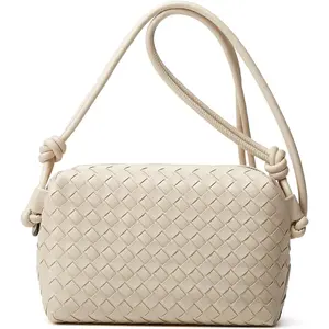 Woven Crossbody Bags for Women: Vegan Leather Purse - Handwoven Small Handbag- Trendy  Bag