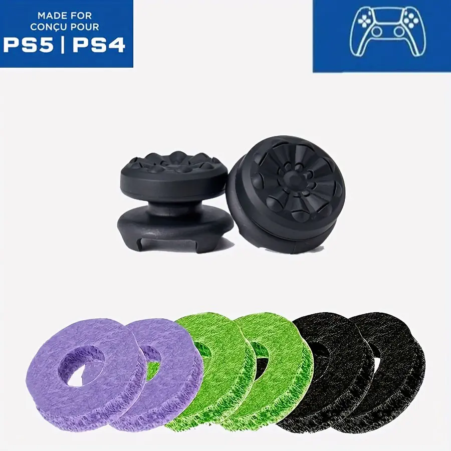 Ps4/ps5 & Switch Pro Controller Kit, Includes Performance Thumbsticks and Precision Rings, Enhance Gaming Experience, Essential Accessories