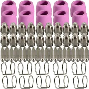 60 pcs Plasma Cutter Torch Consumables Kit for SG-55 AG-60 WSD-60 CUT50 60Amp