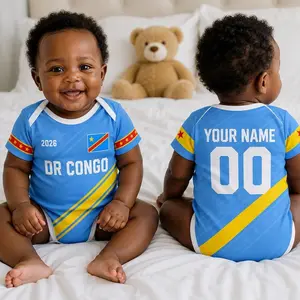 Personalized Dr Congo Baby Bodysuit, Custom Name Soccer Baby Outfit, Dr Congo  Football Fan Gift, Newborn Sports Jersey Onesie JTB