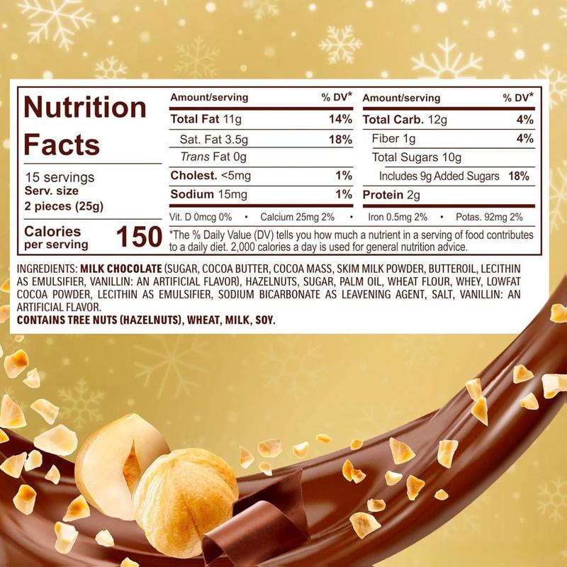 Ferrero Rocher, Premium Gourmet Milk Chocolate Hazelnut, Individually Wrapped, Chocolate Gift Box, 30 Count, 13.2 oz