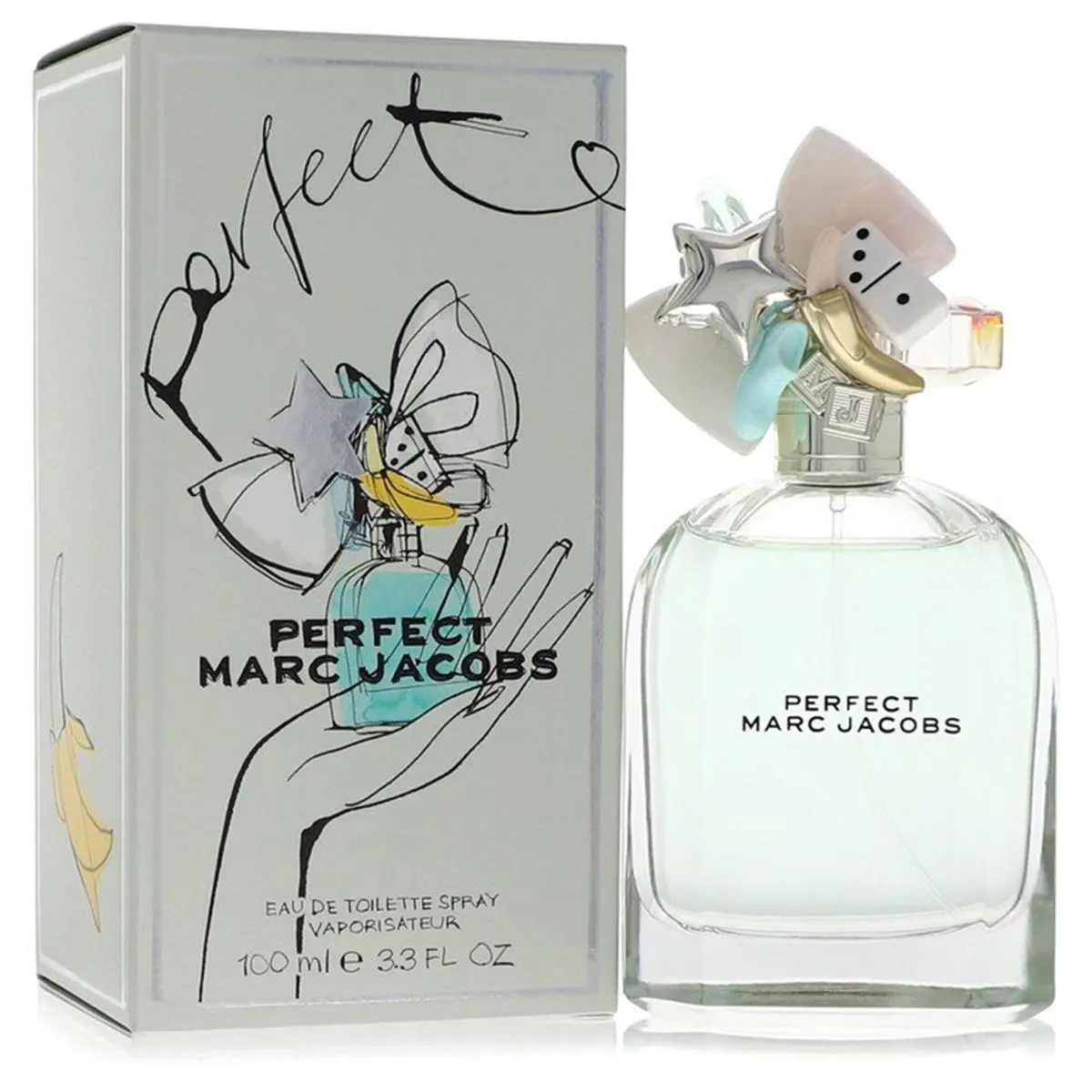 MARC JACOBS Perfect Floral Eau De Toilette Spray - 3.3oz Floral Cologne, Women's Selfcare Perfume for Women, Perfumes For Women