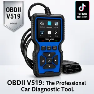 Professional OBD2 Scan Tool - Car Relay Tester for Mechanics & DIY Enthusiasts, Enhanced Engine Fault Code Reader, Reset Function, Mode 6/8 Advanced OBDII/EOBD Diagnosis, Battery Tester, I/M Preparation, Must-Have for Car or Motorcycle Maintenance