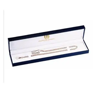 Charles-Hubert- Paris Brass Rose Gold-Plated Pocket Watch Chain #