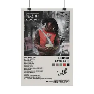 Lucki Days B4 III Music Album Cover Posters for Room Aesthetic Canvas Wall Art Posters Modern Home Decor Artistic Print Gift