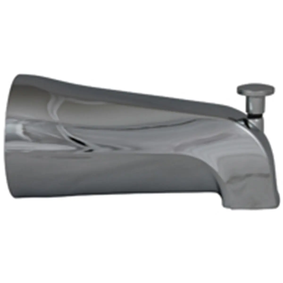 212 MAIN Chrome Finish Bathtub Spout with Front Diverter - PP825-36 Model, End Mount for Bathtub, Extending for Nipples, Mobile Home Bathroom Fixture Accessory