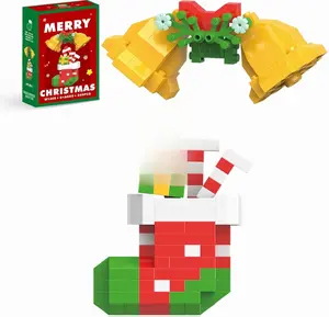Merry Christmas Building Blocks Set Compatible with Lego Advent Calendar 2025 Stacking New Toys Holiday Present Box New Year Xmas Gifts for Kids Boys Girls Adults 177 Pieces ABS Material High-Quality Christmas Stocking Stuffers for Kids