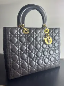 Pre-owned Leather Shoulder Bags Dior Lady Dior handbag
