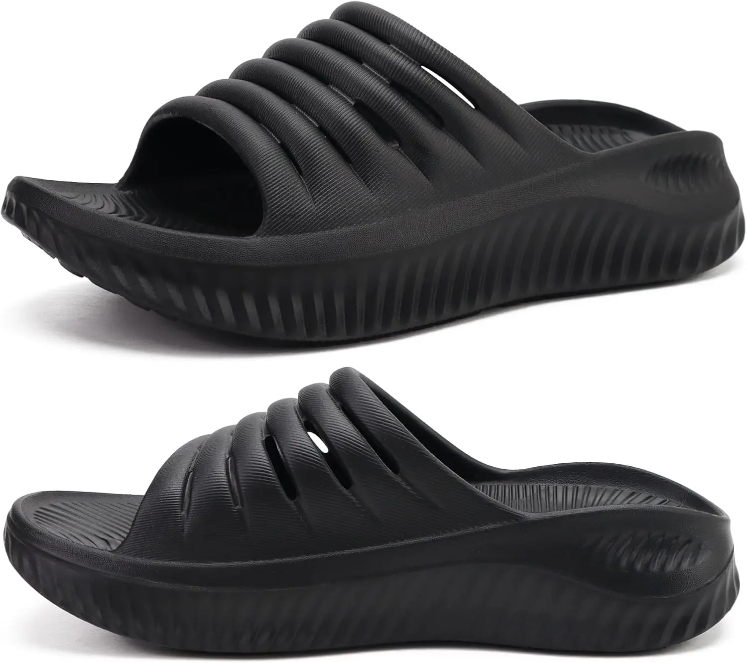 Womens Recovery Sandals With Comfortable Plantar Fasciitis Support,Ladies Orthotic Open Toe Sport Slides Thick Cushion Reduces Stress on Feet,Joints & Back Post-ExerciseGift..