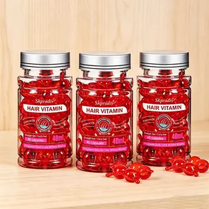 120 Hair Vitamin Essence Capsules Damaged by Perming and Dyeing Repair, One Application Smoothes and Tames Frizz, Leave-In Hair Care, Anti Frizz, Curly Haircare
