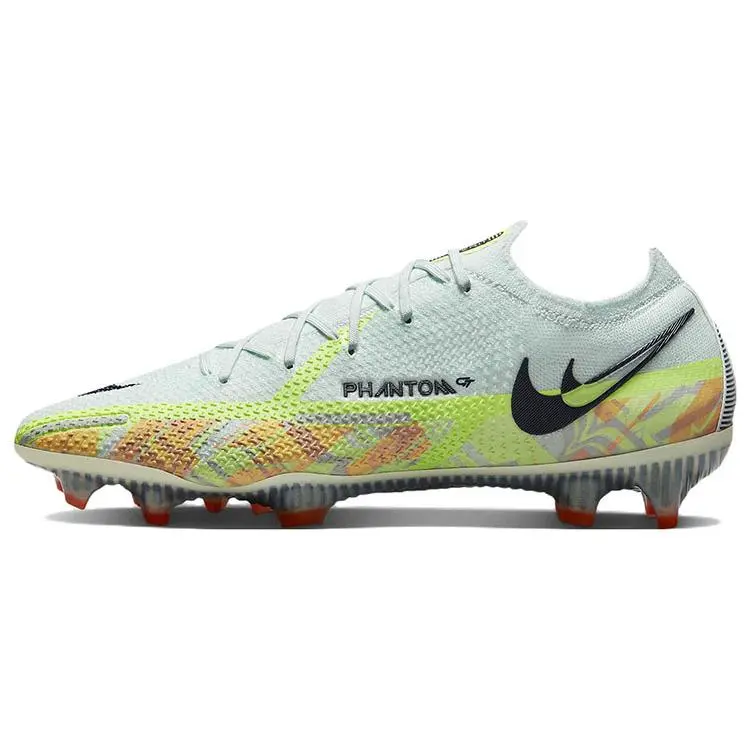 Men's Nike Phantom GT2 Elite FG Soccer Cleats - House White Official Footwear for Natural Grass, Ball Control Trending Shoes (Maison Mihara)