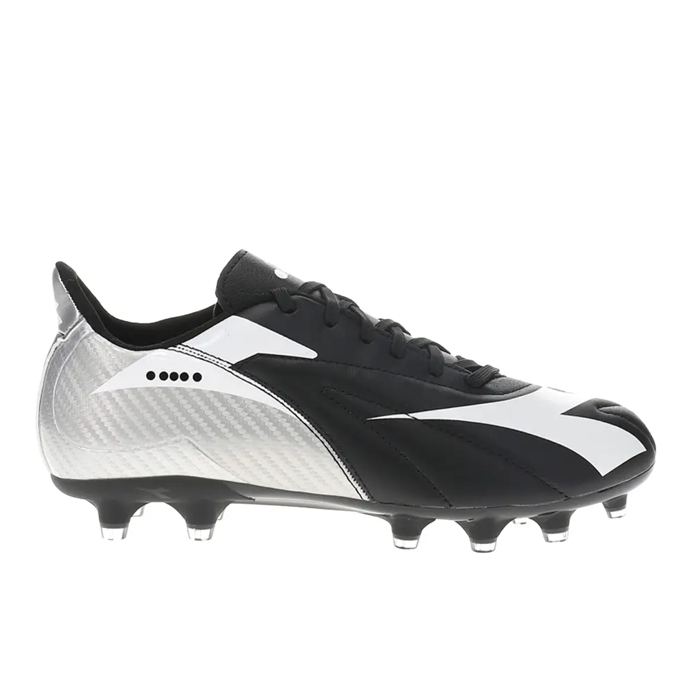 diadora Mens Maximus Elite Lt Slp12 Soccer Cleats  - Black, Silver