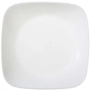 Pure White Square Dinner Plate, 10.5 inches
