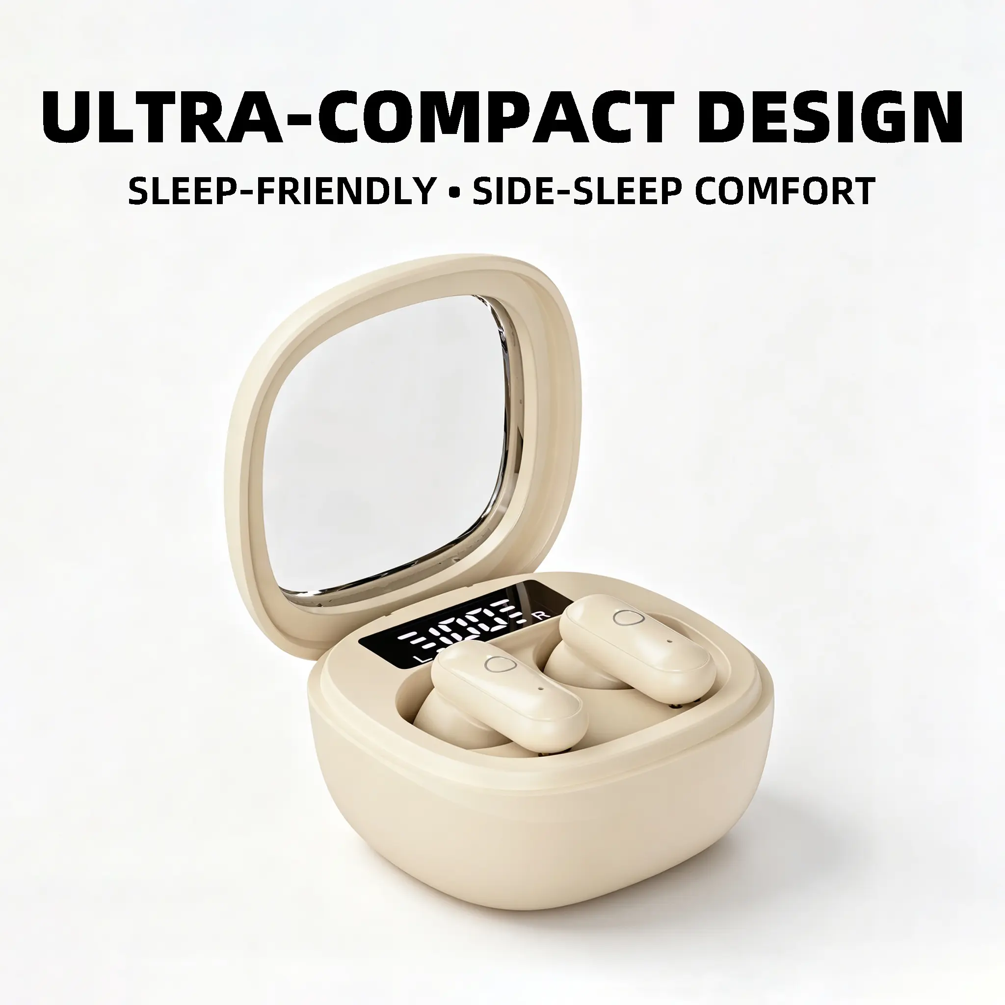 Mini In-Ear Sleep Earbuds - Snug Fit for Pain-Free All-Night Wearing, Side-Sleep Friendly to Prevent Ear Pressure, Blocks Annoying Environmental Noise for Steady Comfort