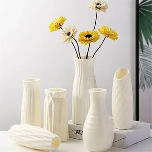 NORDIC SMALL FRESH FLOWER VASE Decor Plastic Bottle Minimalist