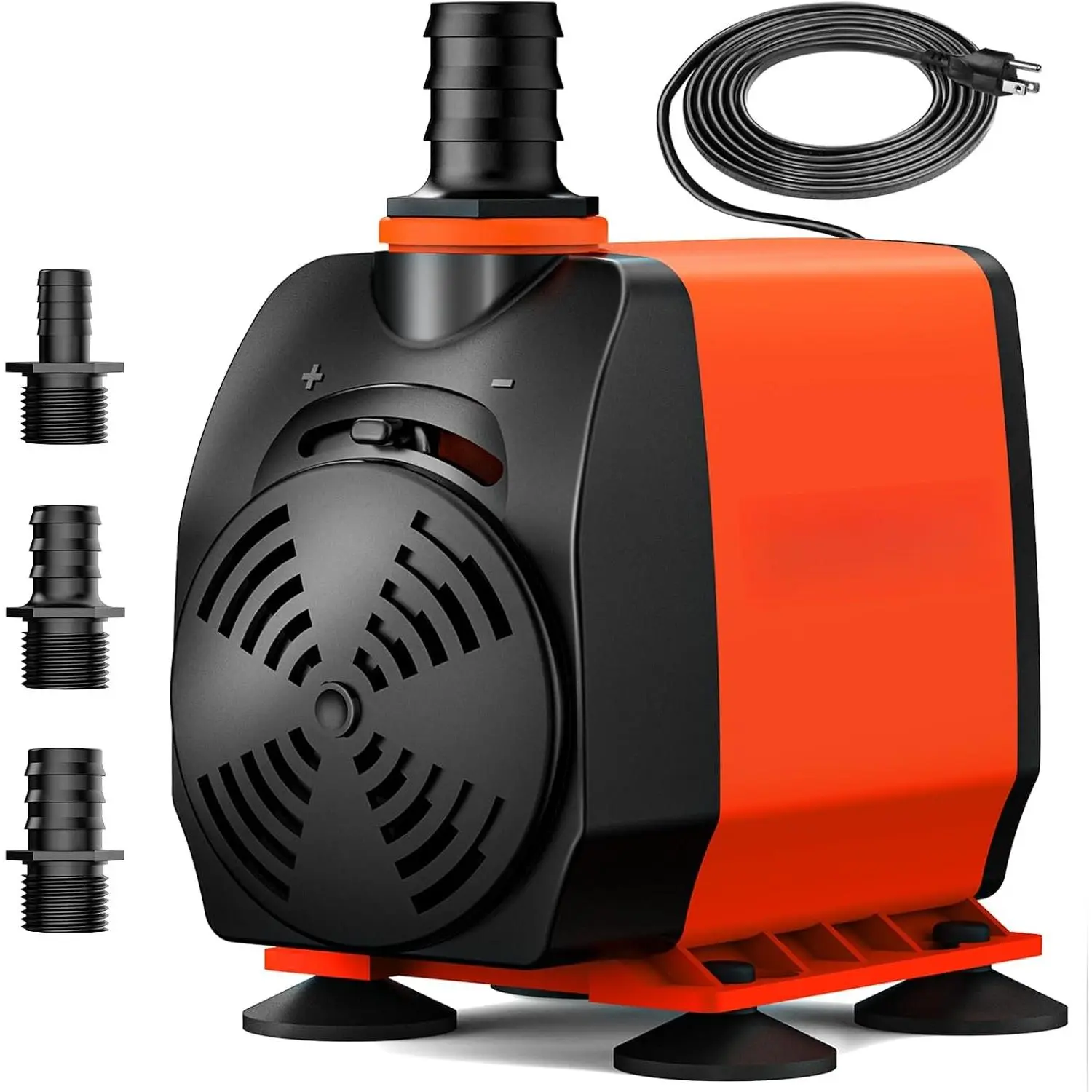 1050GPH Submersible Water Pump, 100W Ultra Quiet Fountain Water Pump with 13ft  Lift, 6FT Power Cord & 3 Nozzles - for Ponds, Aquariums, Waterfalls, Fish Tanks & Hydroponics