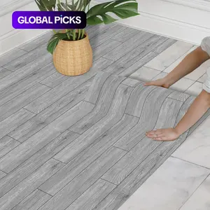 Floor Wallpaper Roll (40*1000cm) Floor Tile Self-Adhesive - Gray Floor Sticker Wood Grain Pattern - PVC Self-Adhesive Floor Sticker - Suitable for Home Floor Renovation - Stick on Tile, Durable Pvc, Wood Flooring Tiles #GLOBAL PICKS