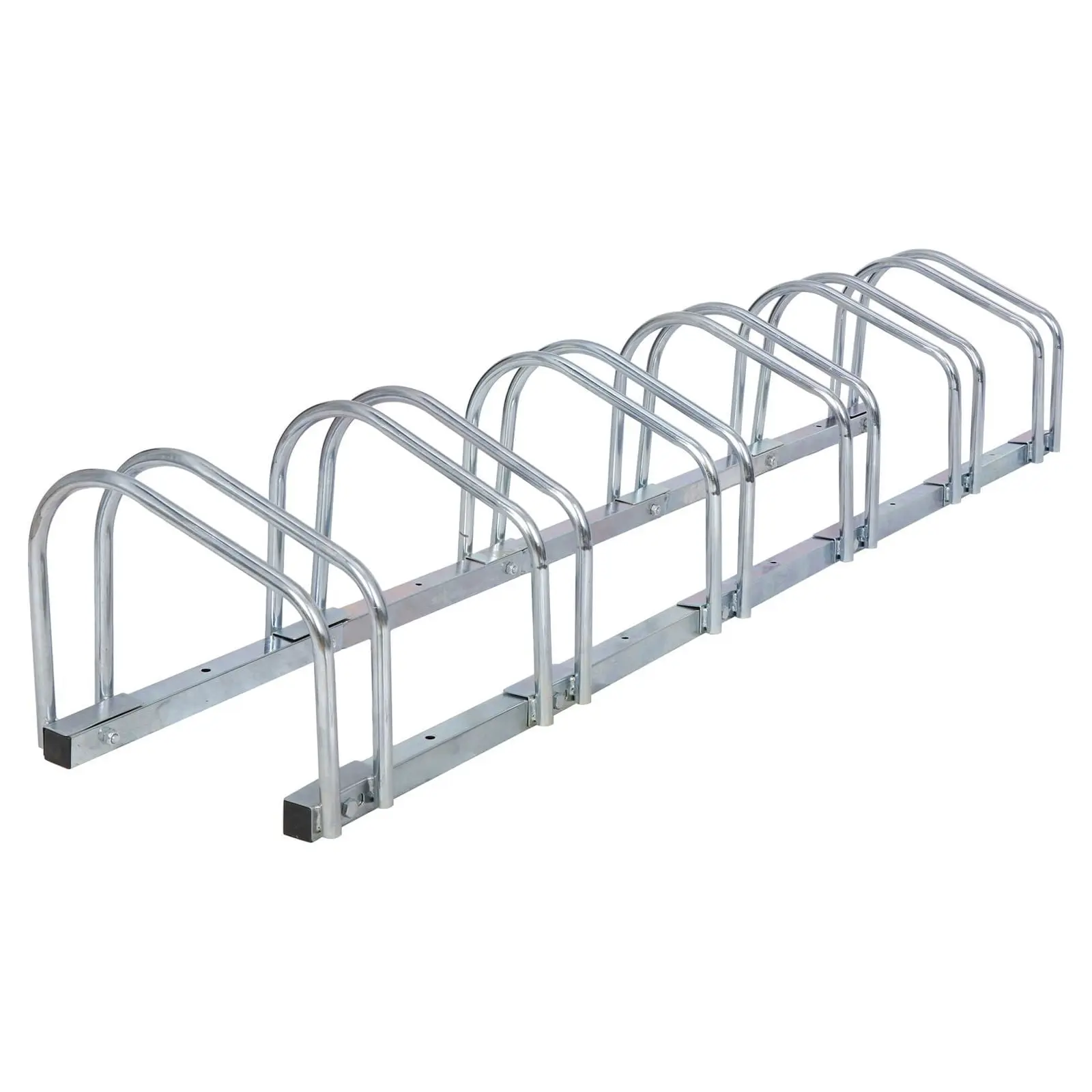 SUPERDEAL 6-Bike Adjustable Floor Rack, Bicycle Organizer Stand for Garage Storage, Indoor/Outdoor Use, Bike Storage, Fits Most Bikes,summerwins