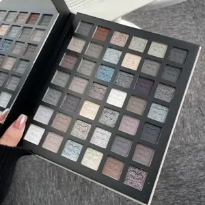 Bay Smoke 42 Color Eyeshadow Palette, Soft Smooth Pigmented Pearl Fine Glitter, Versatile Multi-Use Eye Shadow Series, Professional & Daily Makeup