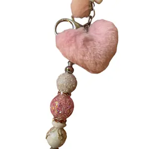 Beaded Keychain or Cup Charm- Cute Character