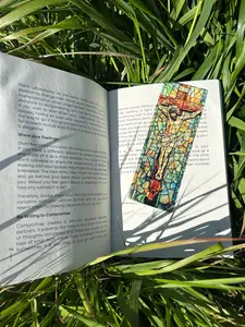 Jesus Bookmark – Handmade Christian Bookmark, Religious Gift for Book Lovers, Faith-Inspired Page Marker, Bible Bookmark, Spiritual Gift