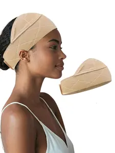 Wide Wig Grip Band for Lace Front Wigs, Velvet Wig Grip Band with Adjustable Hook & Loop Fastener