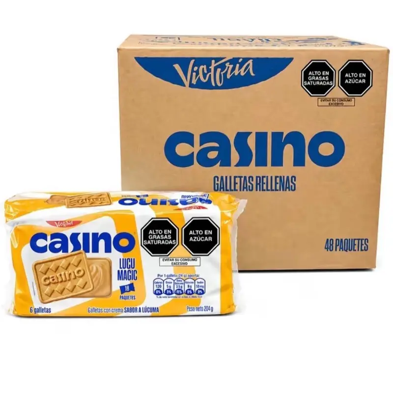 Casino Lucuma Cookies, 8-Bag Pack  Galletas Snacks
