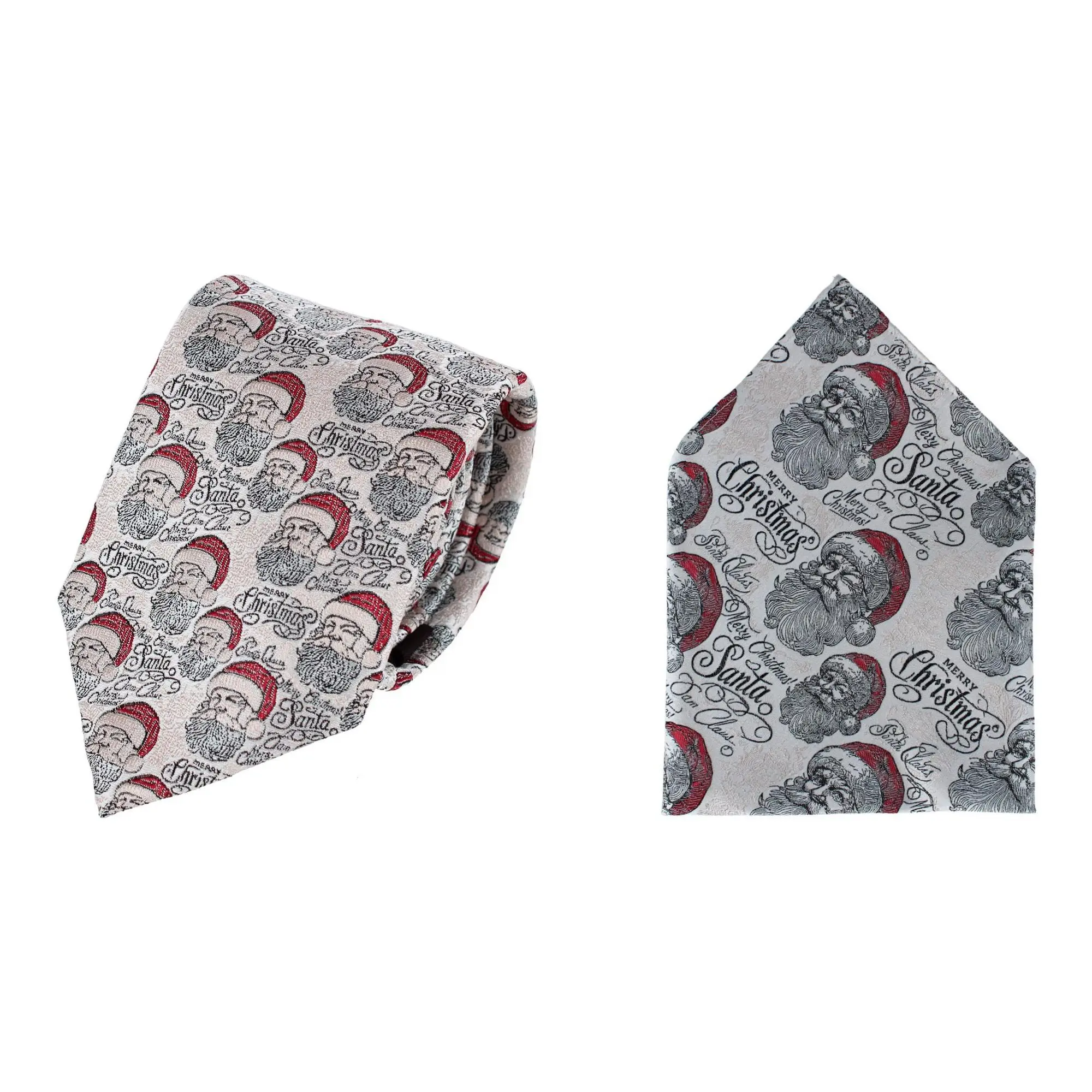 Trafalgar Santa Claus Is Watching Silk Tie and Pocket Square Bundle, Ties