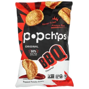 Popchips Popped Potato Snack, BBQ, 5 oz (142 g)