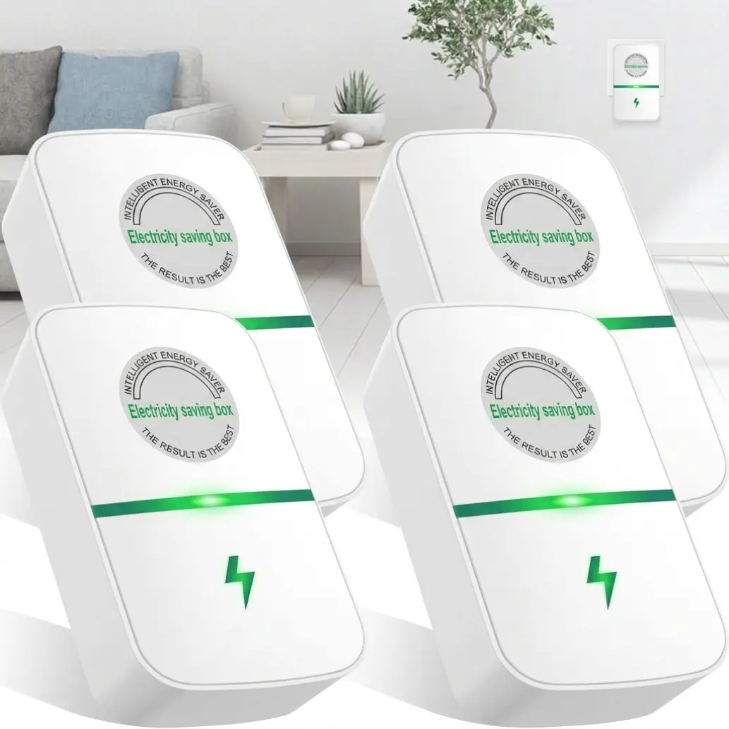 4PCS Smart Plug Device & Office US Plug with Built-In Indicator Light, for Home/Office/Restaurants/Factory