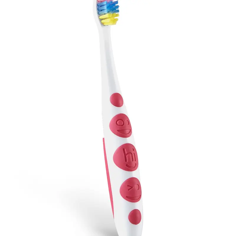 Hello Bright Unisex Kids Soft Toothbrush, Gentle Oral Care Tool with Wide Brush Head & Grippy Handle