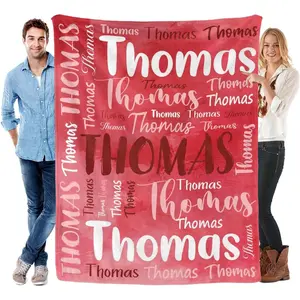 Custom Name Blanket | Cozy Personalized Throw for Family & Friends | For Couch, Bed & Any Occasion