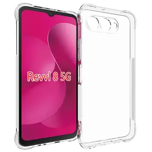 T-Mobile Revvl 8 5g Drop-Resistant Transparent Silicone Case, Shockproof Air Cushion Protective Cover, Durable Phone Protection, Accessories