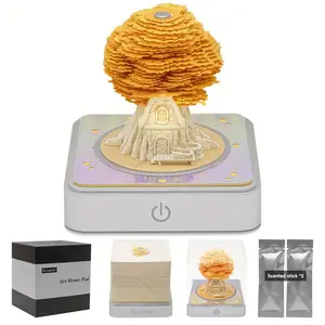 Art tear sticky notes, Tree House paper Carving sticky Notes model, 3d Art sticky notes, Office Notes, desk decor, Student memos, Art sticky notes with aromatherapy