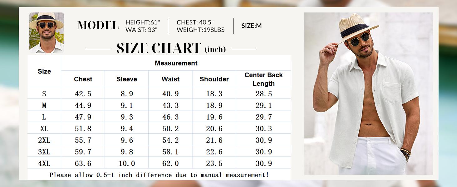 COOFANDY Mens Button Down Short Sleeve Shirt Casual Shirts Summer Beach Textured Shirts with Pocket