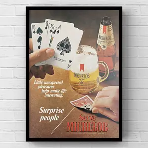 Vintage 1970s Michelob Beer Alcohol 70s Bar Magazine Page Ad Poster Paper Print Wall Art Home Decor Retro Gift Original Collectible Mancave