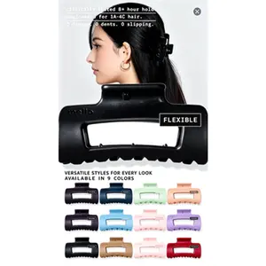 The Original Mello Hair Claw Clip Squishy Claw Clip Made in Korea Patent Pending 30021976 (Black, Small) minimalist accessory