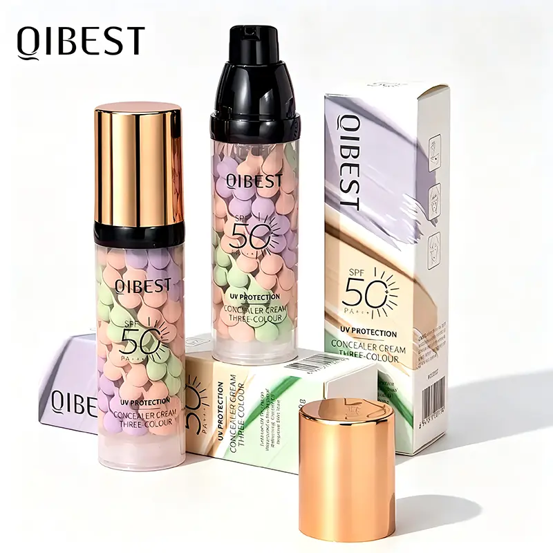 3-in-1 SPF 50+ PA+++ Color Correcting Face Primer – Sunscreen Makeup Base, Oil Control, Hydrating & Pore Blurring Primer for Smooth Radiant-Looking Skin #SummerVibes