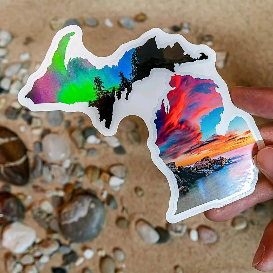 4.5 inch Michigan Sticker