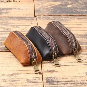 Women's Vintage Coin Purse with Compartments - Zipper Clutch Wallet, Retro Credit Card Holder, Key Organizer Pouch for Sports, Outdoor Gym Use