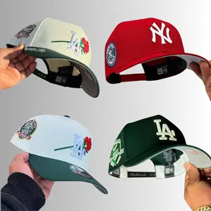 New Era MLB NY Yankees LA Dodgers 9FORTY Adjustable Snapback Baseball Cap Men Women, Gorras de Béisbol Unisex Hat, Classic Logo Baseball Cap, Yankees Dodgers Streetwear Vintage Style USA 2026, Multi Patch Hat